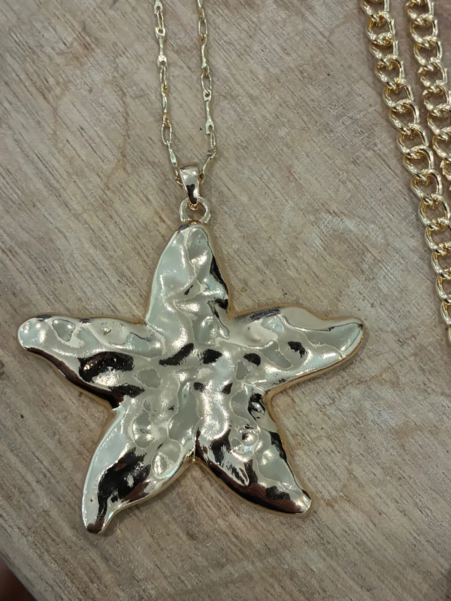 Silver Starfish — handmade one-of-one piece by Family Tides Jewelry