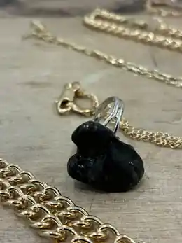 Midnight Cove Ring black beach stone