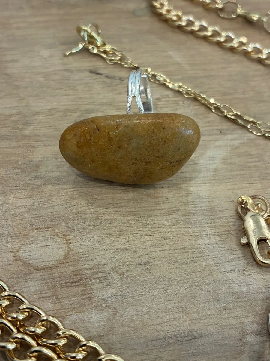 Sandbar Ring — handmade beach stone piece from Sea Isle City, NJ